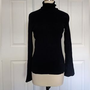 Navy ribbed turtle neck